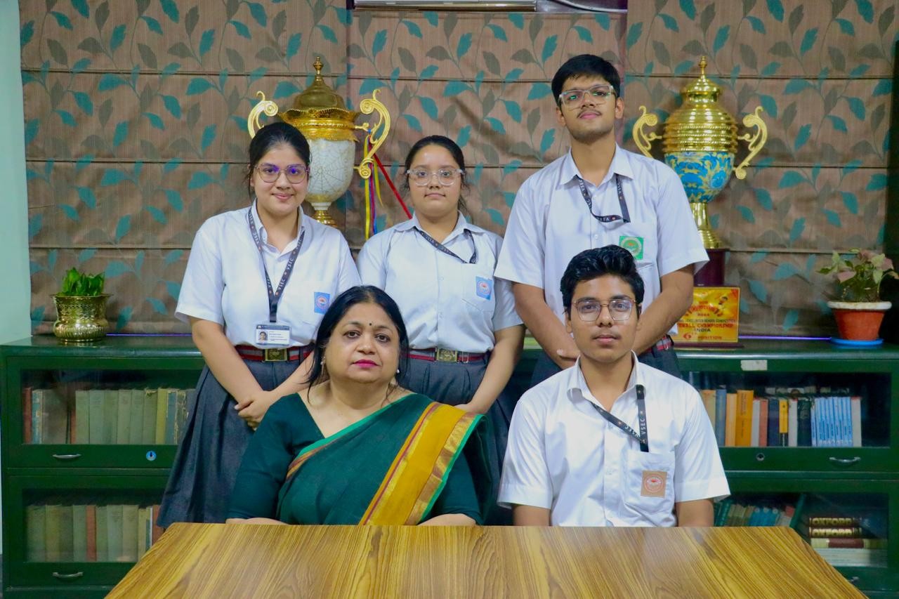 The Secretariat with Teacher Coordinator Mrs.P.Sharma